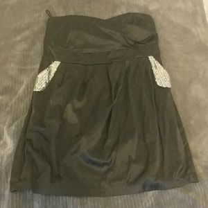 Torrid black strapless dress